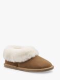 Hotter Hug Suede Sheepskin Lined Slippers