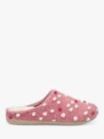 Hotter Dotty Faux Shearling Slippers, Tea Rose