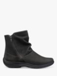 Hotter Whisper Nubuck Slouch Ankle Boots, Dark Grey