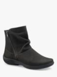 Hotter Whisper Nubuck Slouch Ankle Boots, Dark Grey