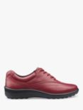 Hotter Tone II Classic Leather Bowling Style Shoes, Red Pear