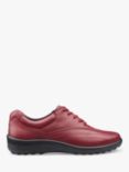 Hotter Tone II Wide Fit Leather Lace Up Shoes, Red Pear