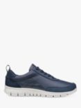 Hotter Gravity II Leather Trainers, Navy