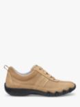 Hotter Leanne II Extra Wide Fit Suede and Nubuck Trainers, Camel