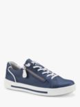 Hotter Leo Zipped Trainers, Navy