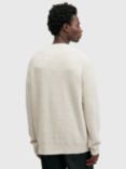 AllSaints Carson Crew Neck Logo Jumper, Off White