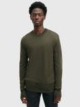 AllSaints Mode Merino Crew Jumper, Green