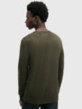 AllSaints Mode Merino Crew Jumper, Green