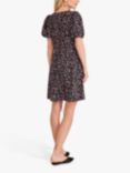 A-VIEW Gino Floral Dress, Black/Pink