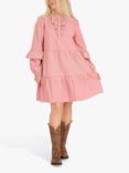 A-VIEW Karin Stripe Dress, Rose/Pink