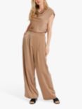 A-VIEW Anna Loose Fit Trousers, Camel