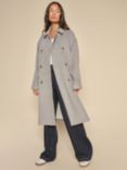 MOS MOSH Venice Wool Blend Coat, Grey Melange