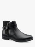 Hotter Kingston Leather Ankle Boots, Black