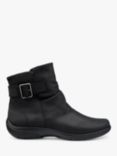 Hotter Rumour Wide Fit Waxed Nubuck Biker Boots