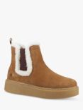 Hush Puppies Bella Suede Fleece Lined Ankle Boots, Tan