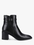 Hush Puppies Caitlyn Leather Buckle Detail Ankle Boots