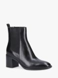 Hush Puppies Caroline Leather Block Heel Chelsea Boots, Black