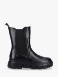 Hush Puppies Fleur Leather Ankle Boots, Black