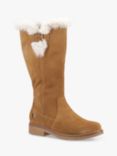 Hush Puppies Millie Suede Fleece Lined Boots, Tan