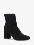 Hush Puppies Octavia Suede Heeled Ankle Boots, Black