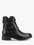 Hush Puppies Piper Leather Faux Wool Lined Biker Boots