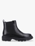 Hush Puppies Raya Leather Chunky Chelsea Boots, Black