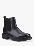 Hush Puppies Raya Leather Chunky Chelsea Boots, Black