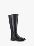 Hush Puppies Victoria Leather Knee High Boots, Black