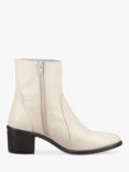 Hush Puppies Winona Leather Ankle Boots, Cream