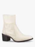 Hush Puppies Winona Leather Ankle Boots, Cream