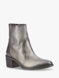 Hush Puppies Winona Leather Ankle Boots, Pewter