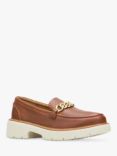 Hush Puppies Jodie Leather Loafers, Cognac