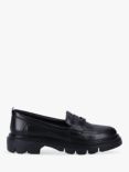 Hush Puppies Reece Leather Chunky Loafers, Black