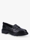 Hush Puppies Reece Leather Chunky Loafers, Black