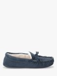 Hush Puppies Allie Suede Faux Fur Lined Slippers, Navy