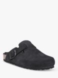 Hush Puppies Jade Suede Wool Lined Clog Slippers, Black