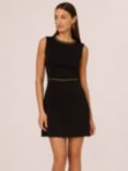 Adrianna by Adrianna Papell Scuba Knit A Line Dress, Black