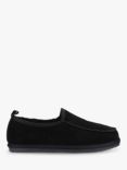 Hush Puppies Charles Suede Moccasin Slippers, Black