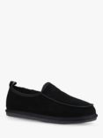 Hush Puppies Charles Suede Moccasin Slippers, Black