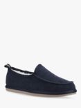 Hush Puppies Charles Suede Slip On Moccasin Slippers, Navy