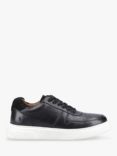 Hush Puppies Wyatt Leather Trainers, Black