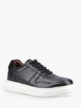 Hush Puppies Wyatt Leather Trainers, Black