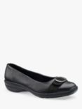 Hotter Grace Leather Ballet Pumps