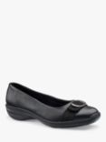 Hotter Grace Wide Fit Leather Ballet Pumps