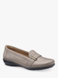 Hotter Clay Wide Fit Leather Moccasin Inspired Slip Ons, Mink