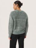 Soaked In Luxury Kamelia Chunky Jumper, Rain Forest