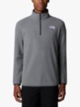 The North Face Glacier Half Zip Fleece Top, Grey Heather