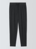 John Lewis Waffle Jogger Lounge Trousers, Grey Charcoal