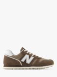 New Balance 373 Leather Blend Trainers, Brown