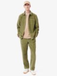 Lacoste Straight Fit Velour Trousers, Khaki